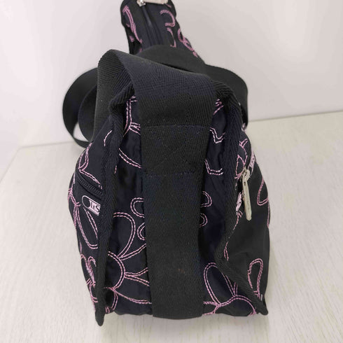 レスポートサック LeSportsac フラワー ステッチ デザイン ショルダーバッグ レディース