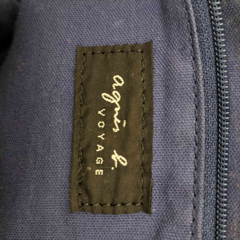 アニエスベーボヤージュ agnes b. VOYAGE レザーハンドル 総柄 ハンドバッグ レディース