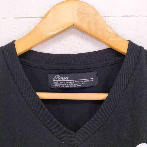 ロエン Roen VネックバックプリントS/S TEE メンズ JPN:M