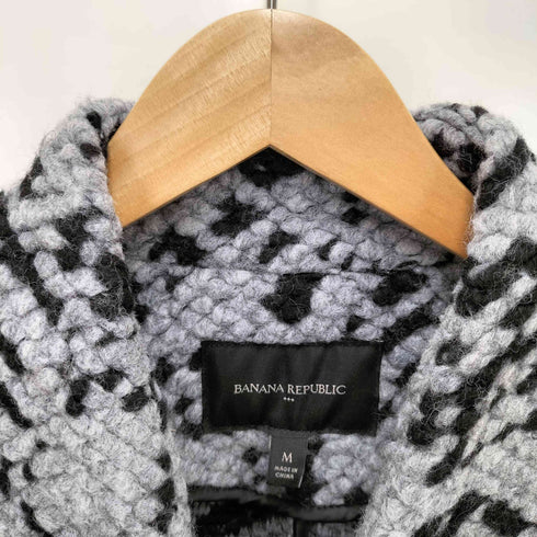 バナナリパブリック BANANA REPUBLIC 20AW KNIT COLLARLESS COAT ニット カラーレス コート レディース import:M