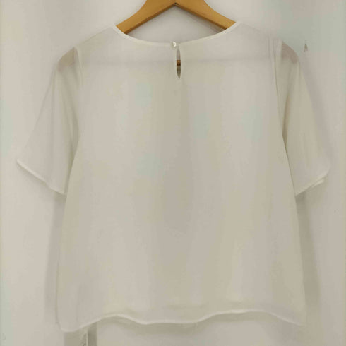 ナチュラルビューティーベーシック NATURAL BEAUTY BASIC ジョーゼット*TR天竺半袖 レディース JPN:M