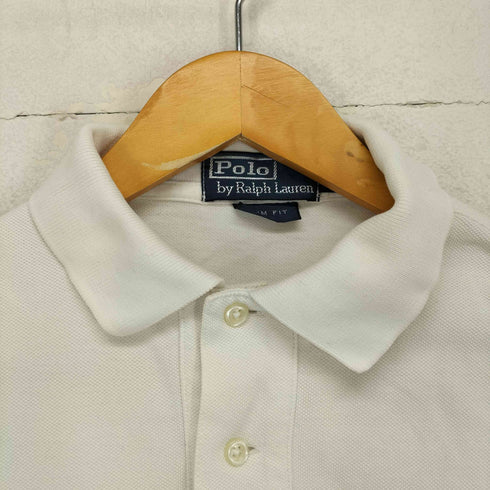 ポロバイラルフローレン Polo by RALPH LAUREN SLIM FIT 鹿の子 デカポニー刺繍S/S ポロシャツ メンズ JPN:S