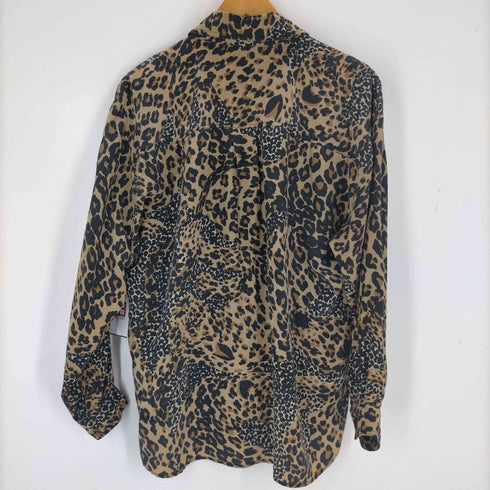 シルクレオパードシャツ レディース import:M