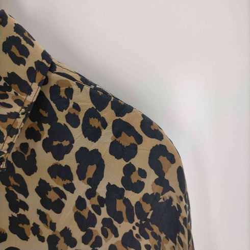 シルクレオパードシャツ レディース import:M