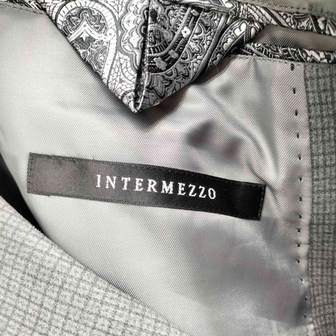 インターメッツォ INTERMEZZO チェック柄 ベロアテーラードジャケット メンズ 3L