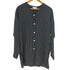 リズ クレイボーン LIZ Claiborne ノーカラーストライプシャツ メンズ import:M
