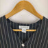 リズ クレイボーン LIZ Claiborne ノーカラーストライプシャツ メンズ import:M
