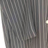 リズ クレイボーン LIZ Claiborne ノーカラーストライプシャツ メンズ import:M
