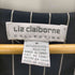 リズ クレイボーン LIZ Claiborne ノーカラーストライプシャツ メンズ import:M