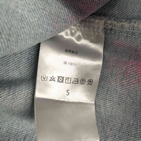 スプレーペイント加工 デニムジャケット メンズ JPN:S