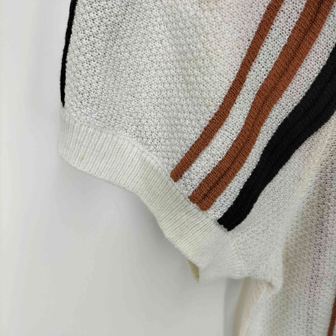 ザラ ZARA クルーネック S/S ニット Tシャツ メンズ import:L