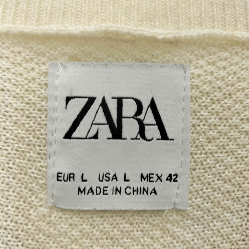 ザラ ZARA クルーネック S/S ニット Tシャツ メンズ import:L