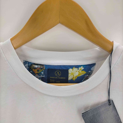 ロストインアルビオン LOST IN ALBION イタリア製 刺繍デザインクルーネックTシャツ メンズ JPN:M