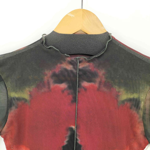 デシグアル Desigual 23AW 水彩画モチーフ チュールTシャツ レディース import:M