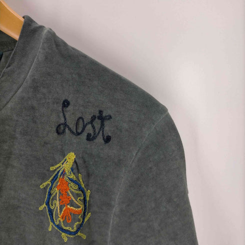 ロストインアルビオン LOST IN ALBION イタリア製 刺繍デザインクルーネックTシャツ メンズ JPN:M