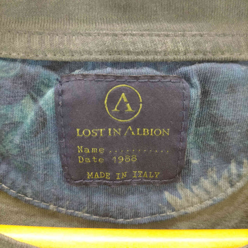 ロストインアルビオン LOST IN ALBION イタリア製 刺繍デザインクルーネックTシャツ メンズ JPN:M