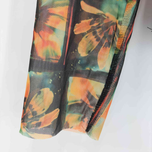 デシグアル Desigual 24AW Printed tulle T-shirt レディース import:L