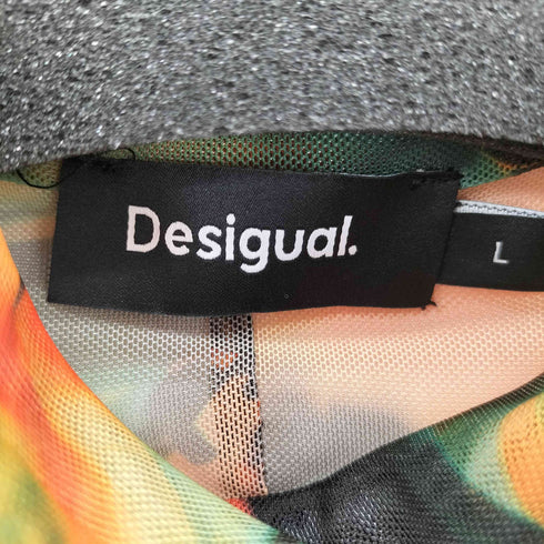 デシグアル Desigual 24AW Printed tulle T-shirt レディース import:L