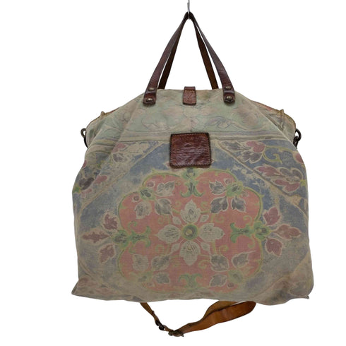 カンポマッジ campomaggi 2way キャンバスバッグ フラワー レディース