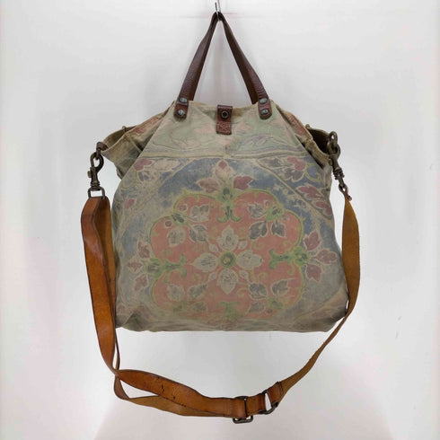 カンポマッジ campomaggi 2way キャンバスバッグ フラワー レディース