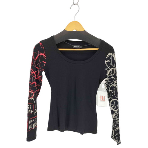 デシグアル Desigual 23AW Ribbed blouse レディース import:M