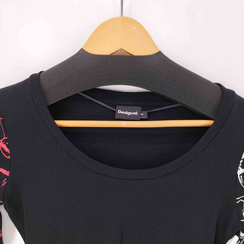 デシグアル Desigual 23AW Ribbed blouse レディース import:M