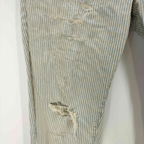 ポロラルフローレン POLO RALPH LAUREN TOMPKINS SKINNY ダメージヒッコリーパンツ メンズ US:32-33