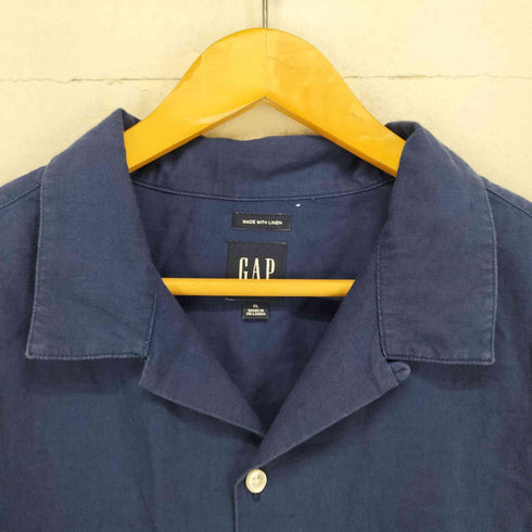ギャップ Gap リネン混 オープンカラーS/Sシャツ メンズ JPN:XL