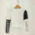 デシグアル Desigual 22AW Flocked T-shirt with handwritten details レディース import:M