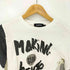 デシグアル Desigual 22AW Flocked T-shirt with handwritten details レディース import:M