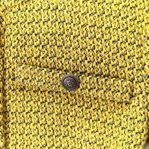 ザラ ZARA クロップドツイードノーカラージャケット レディース import:XS