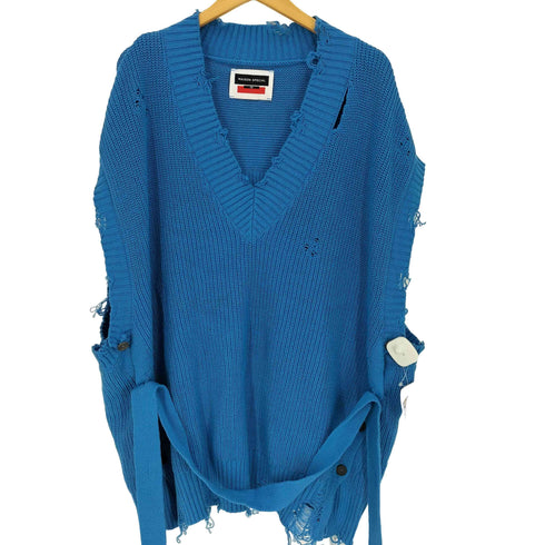 メゾンスペシャル MAISON SPECIAL 22AW プライム オーバー クレイジー クラッシュ 畦Vネック ニット ベスト メンズ JPN:2