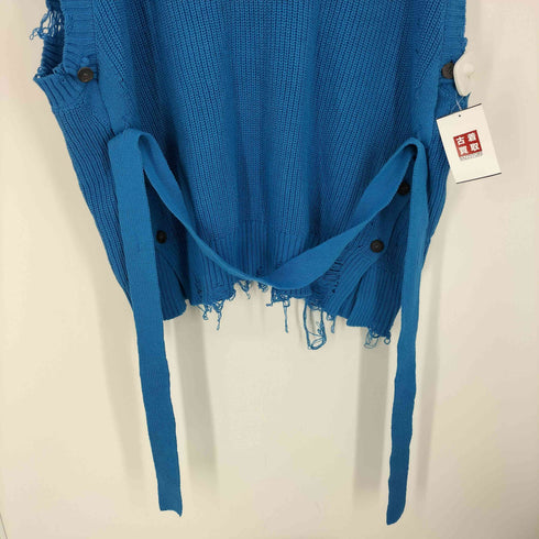 メゾンスペシャル MAISON SPECIAL 22AW プライム オーバー クレイジー クラッシュ 畦Vネック ニット ベスト メンズ JPN:2