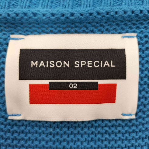 メゾンスペシャル MAISON SPECIAL 22AW プライム オーバー クレイジー クラッシュ 畦Vネック ニット ベスト メンズ JPN:2