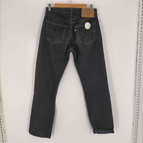 リーバイス Levis メキシコ製 501 ボタン裏647刻印 後染めブラック ボタンフライストレートデニムパンツ メンズ W32 L32