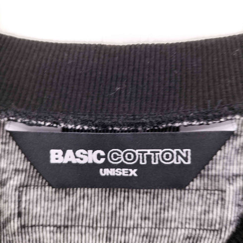 BASIC COTTON BCN 千鳥格子 ロゴプレート メンズ FREE