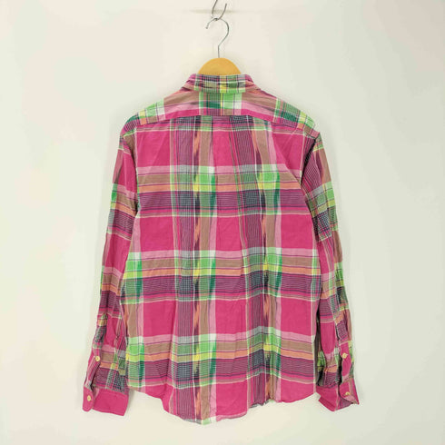 ポロバイラルフローレン Polo by RALPH LAUREN 90s マドラスチェック 両フラップ シャツ メンズ JPN:L