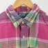 ポロバイラルフローレン Polo by RALPH LAUREN 90s マドラスチェック 両フラップ シャツ メンズ JPN:L