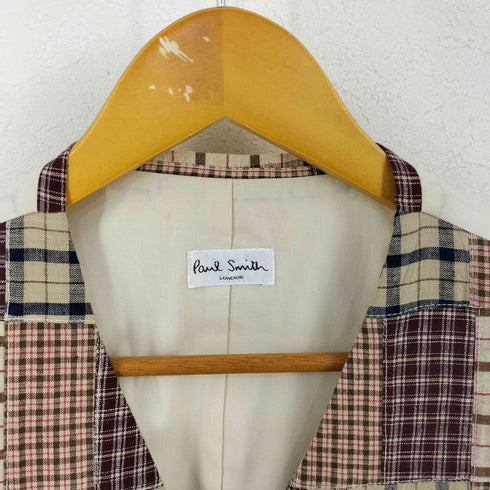 ポールスミスロンドン Paul Smith LONDON パッチワークベスト メンズ FREE