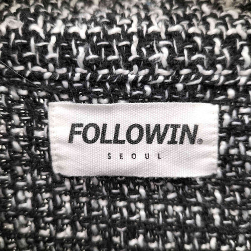 FOLLOWIN 韓国 フランジ ツイード ジャケット メンズ FREE