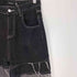エージェム Agem NOVESSEL ボーダーラインダメージ加工ワイドデニムパンツ メンズ JPN:M