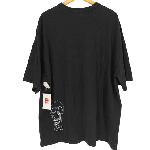 STOCKHOLM SYNDROME ストックホルム シンドローム 両面 ドクロ スカル プリント S/S Tシャツ メンズ F