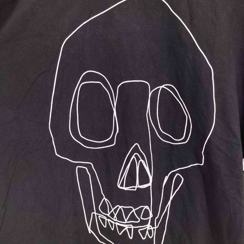 STOCKHOLM SYNDROME ストックホルム シンドローム 両面 ドクロ スカル プリント S/S Tシャツ メンズ F
