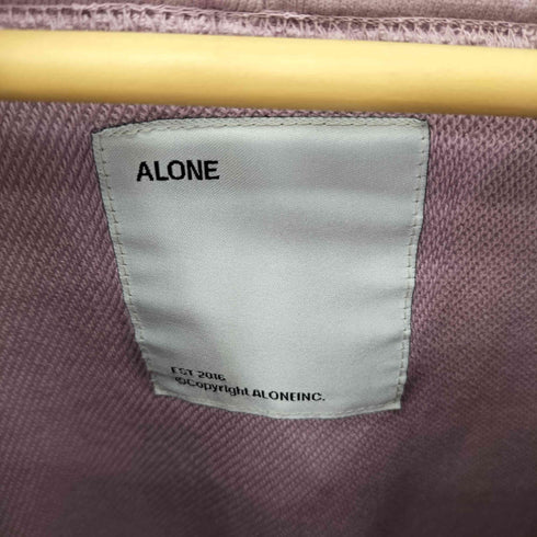 アローン ALONE エルボーパッチ ダメージ プルオーバー パーカー メンズ JPN:4