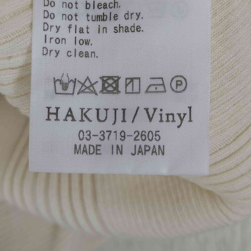 ハクジ HAKUJI Random Rib LS PO ランダムリブ ロングスリーブ Tシャツ レディース