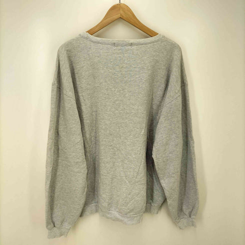 90-00S Dipper THE MARK OF TREND オーバル ロゴ プリント 前V クルーネック スウェット メンズ 2LARGE