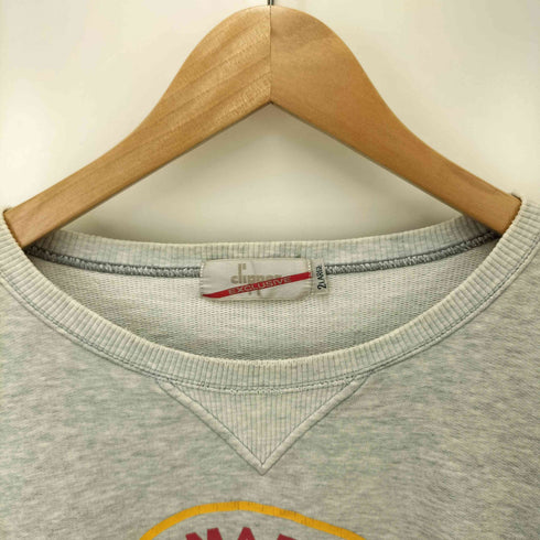 90-00S Dipper THE MARK OF TREND オーバル ロゴ プリント 前V クルーネック スウェット メンズ 2LARGE