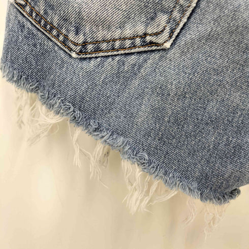 リーバイス Levis 90S USA製 517 BOOT CUT ボタン裏511刻印 ダメージ加工 カットオフ デニム ショーツ パンツ レディース W34