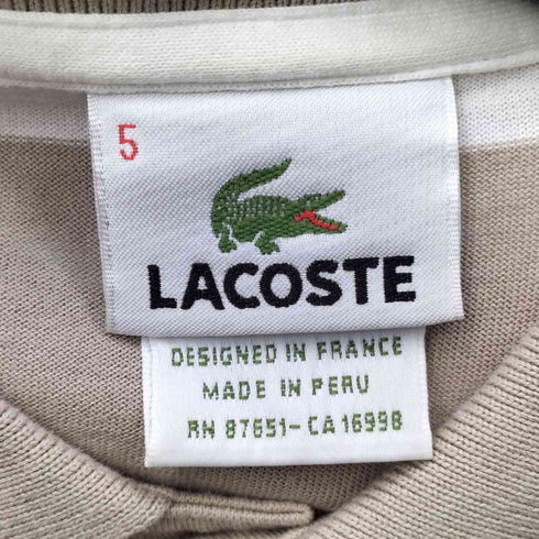 ラコステ LACOSTE 5191L ボーダーポロシャツ メンズ 5