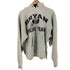 チャンピオン Champion 80S USA製 カレッジロゴプリント WING FOOT REVERSE WEAVE HOODIE サイドパネル 目無し メンズ import:L